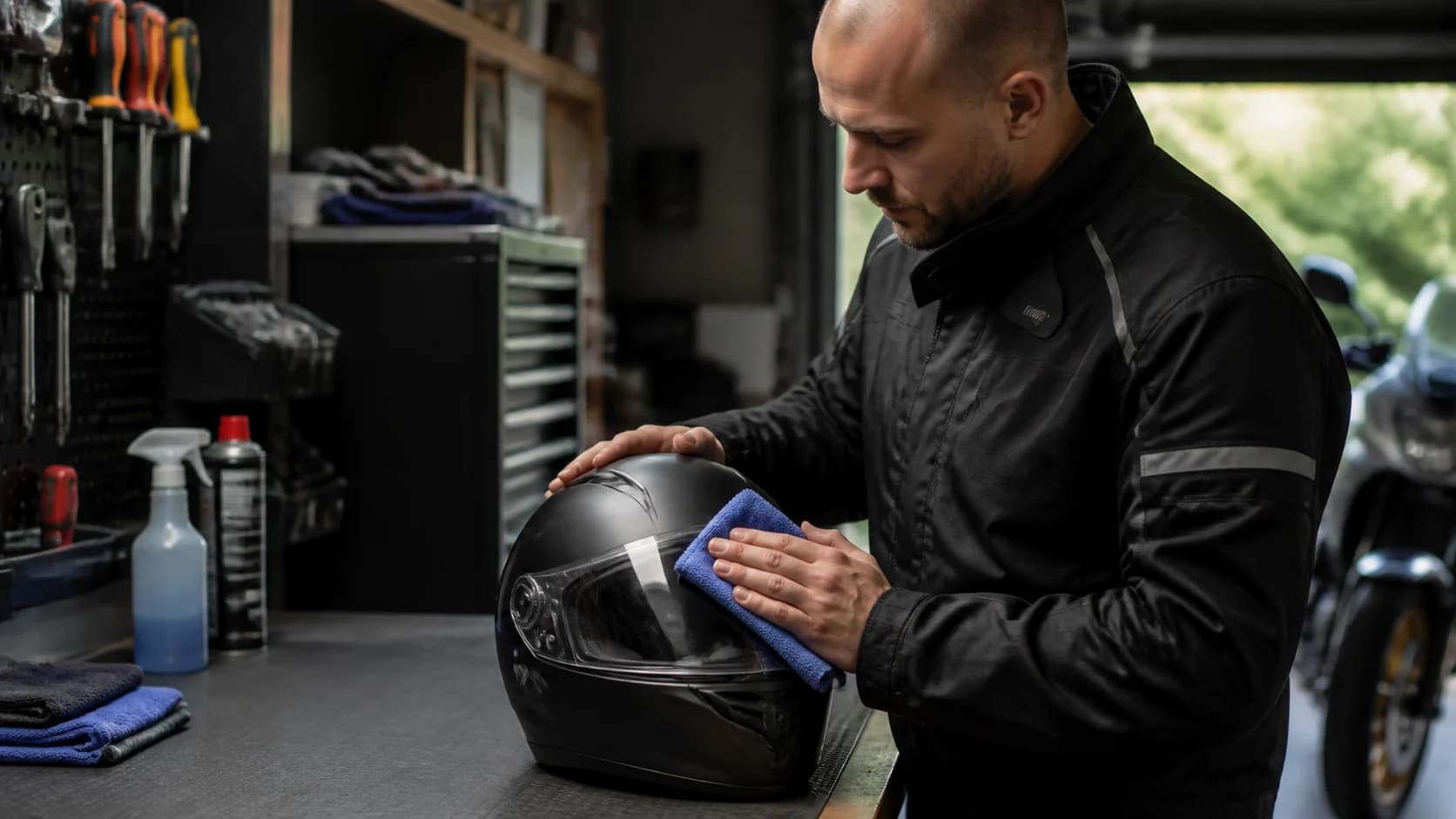 Imagine editorială despre greutatea motocicletei: cifră și senzație