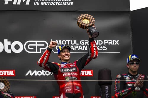 Marc Márquez pe motocicleta Ducati Lenovo în Marele Premiu al Japoniei de la Motegi