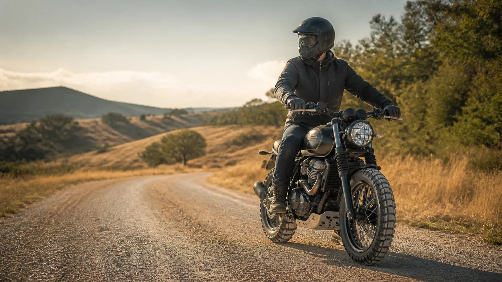 Imagine editorială despre scrambler: stilul nu stabilește capacitatea off-road