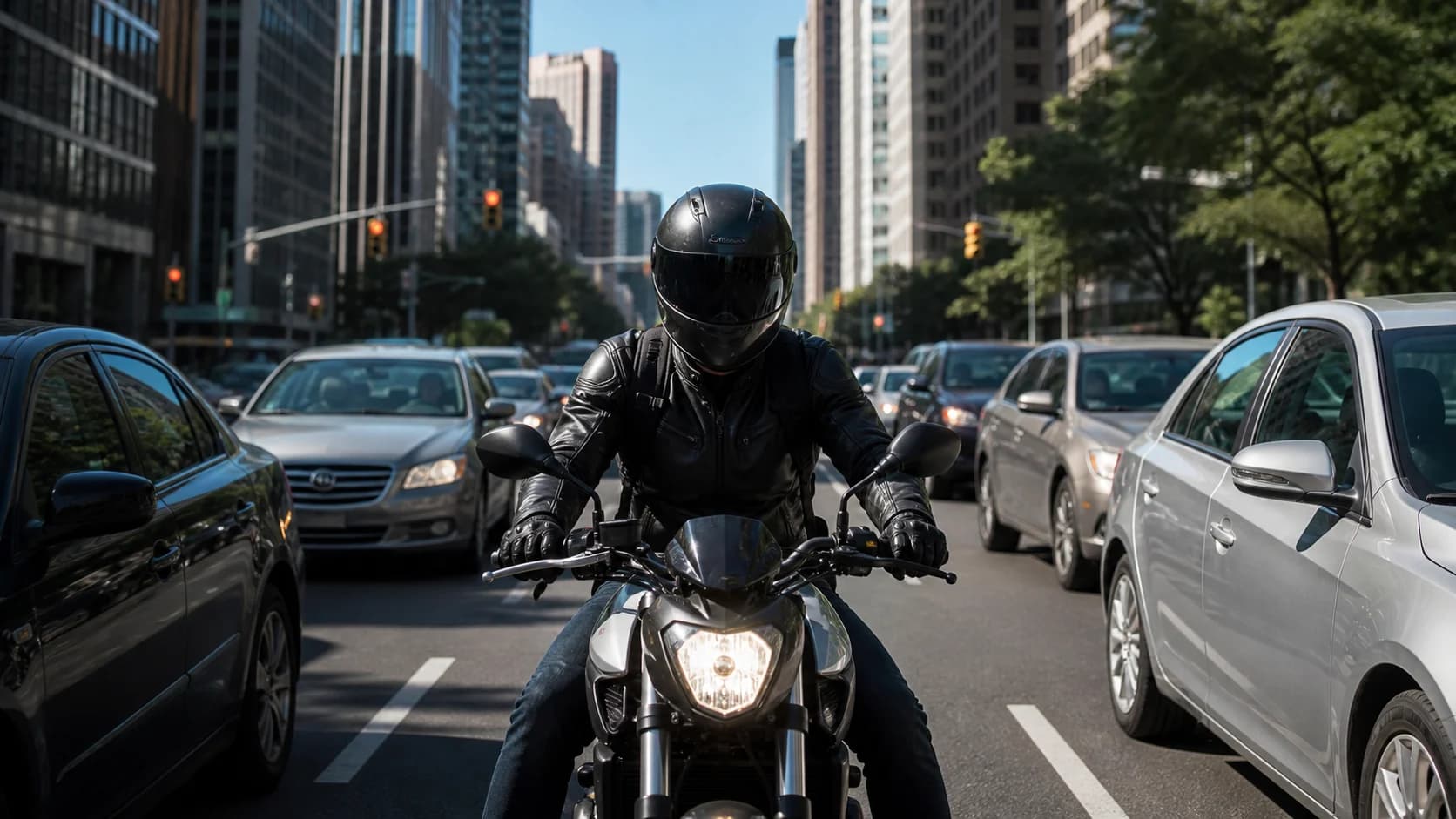 Imagine editorială despre cum se testează corect o motocicletă pentru oraș