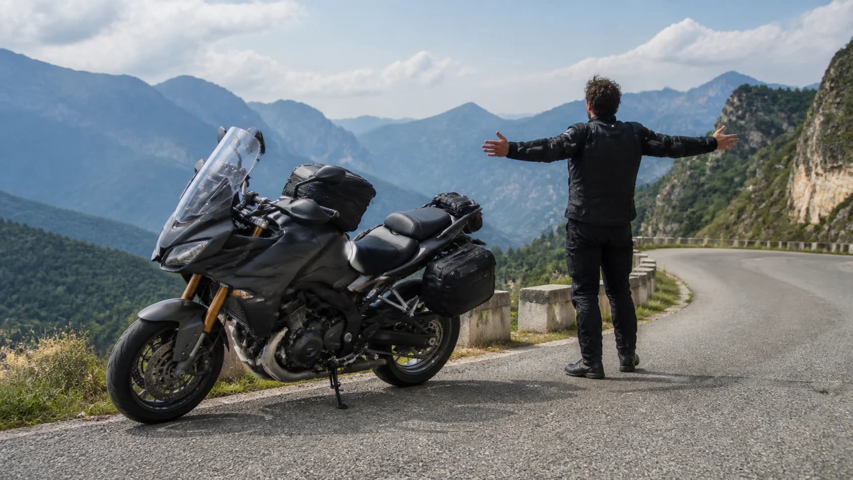 Imagine editorială despre test sport-touring: compromisul dintre control și confort