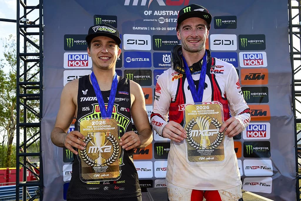 Guillem Farres pe motocicleta Triumph TF 250-X în timpul Marelui Premiu de motocross al Australiei din 2026